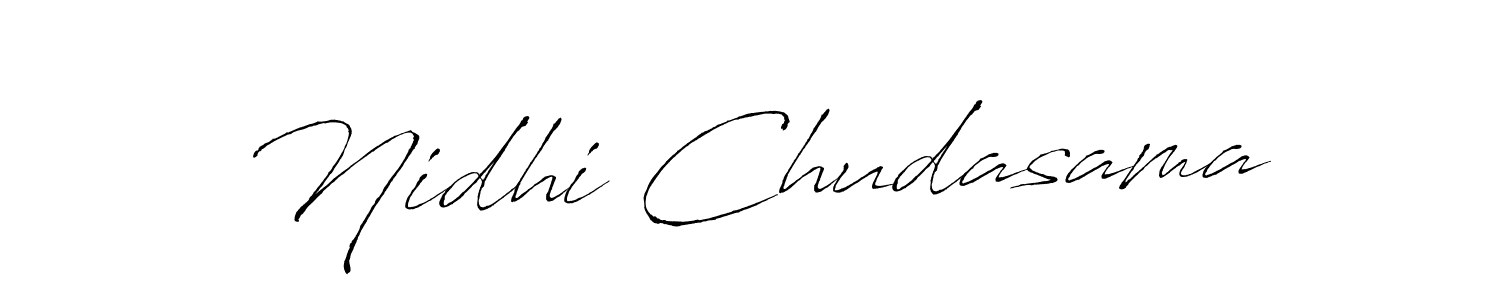 Antro_Vectra is a professional signature style that is perfect for those who want to add a touch of class to their signature. It is also a great choice for those who want to make their signature more unique. Get Nidhi Chudasama name to fancy signature for free. Nidhi Chudasama signature style 6 images and pictures png