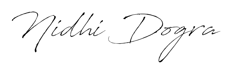 Practice writing Nidhi Dogra with the flow of Antro_Vectra lettering. A fantastic source of inspiration for developing your personal signature style. Nidhi Dogra signature style 6 images and pictures png