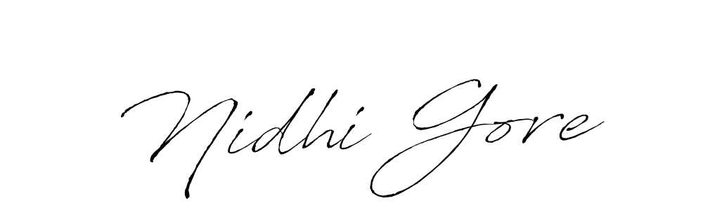 Similarly Antro_Vectra is the best handwritten signature design. Signature creator online .You can use it as an online autograph creator for name Nidhi Gore. Nidhi Gore signature style 6 images and pictures png
