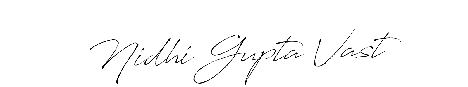 Similarly Antro_Vectra is the best handwritten signature design. Signature creator online .You can use it as an online autograph creator for name Nidhi Gupta Vast. Nidhi Gupta Vast signature style 6 images and pictures png