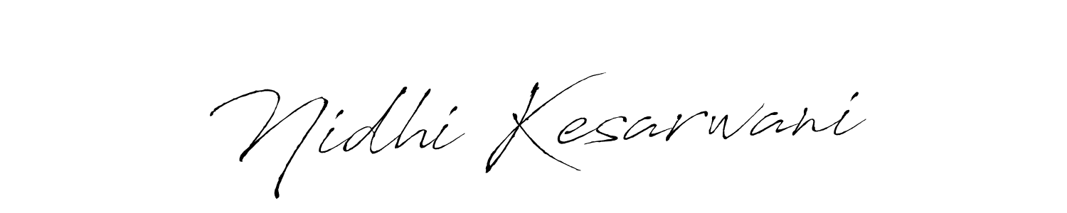 Antro_Vectra is a professional signature style that is perfect for those who want to add a touch of class to their signature. It is also a great choice for those who want to make their signature more unique. Get Nidhi Kesarwani name to fancy signature for free. Nidhi Kesarwani signature style 6 images and pictures png