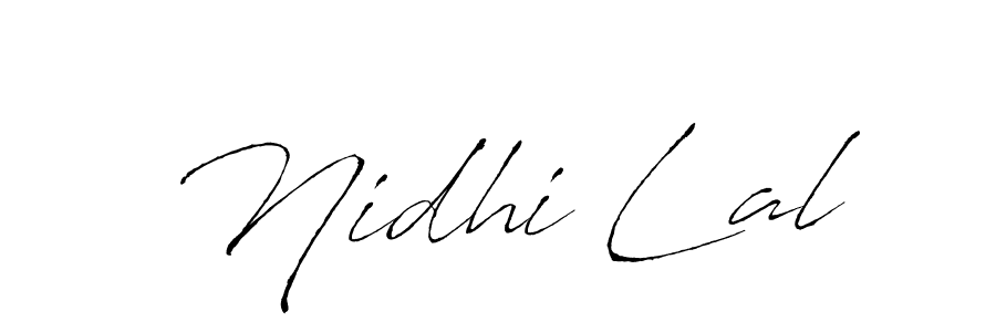 Create a beautiful signature design for name Nidhi Lal. With this signature (Antro_Vectra) fonts, you can make a handwritten signature for free. Nidhi Lal signature style 6 images and pictures png