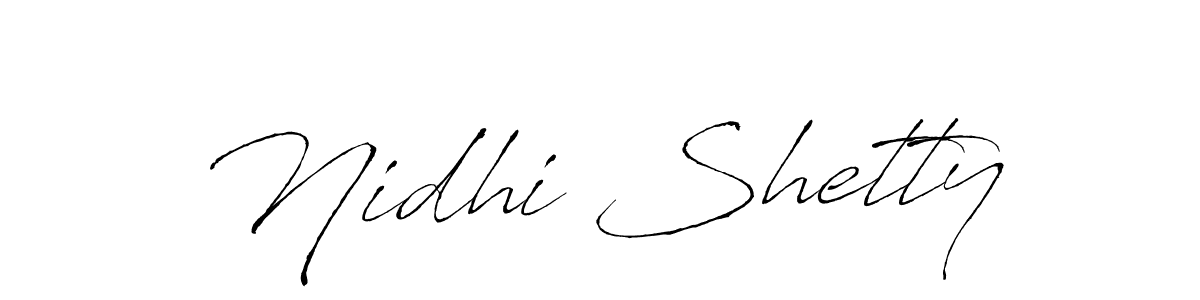 How to make Nidhi Shetty signature? Antro_Vectra is a professional autograph style. Create handwritten signature for Nidhi Shetty name. Nidhi Shetty signature style 6 images and pictures png