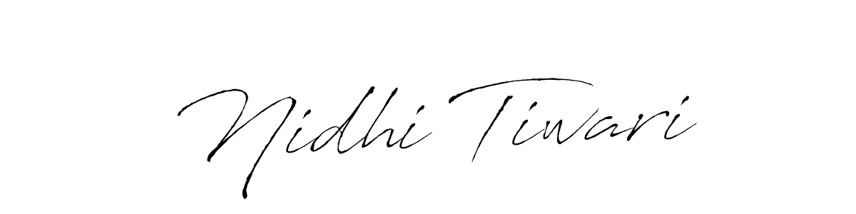 Design your own signature with our free online signature maker. With this signature software, you can create a handwritten (Antro_Vectra) signature for name Nidhi Tiwari. Nidhi Tiwari signature style 6 images and pictures png