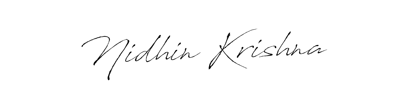 if you are searching for the best signature style for your name Nidhin Krishna. so please give up your signature search. here we have designed multiple signature styles  using Antro_Vectra. Nidhin Krishna signature style 6 images and pictures png