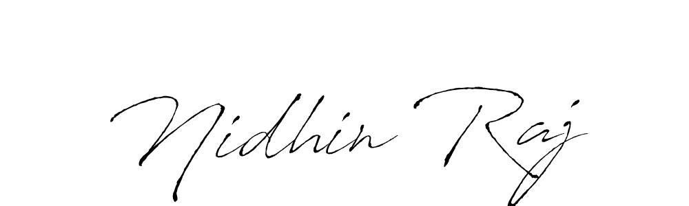 Also You can easily find your signature by using the search form. We will create Nidhin Raj name handwritten signature images for you free of cost using Antro_Vectra sign style. Nidhin Raj signature style 6 images and pictures png