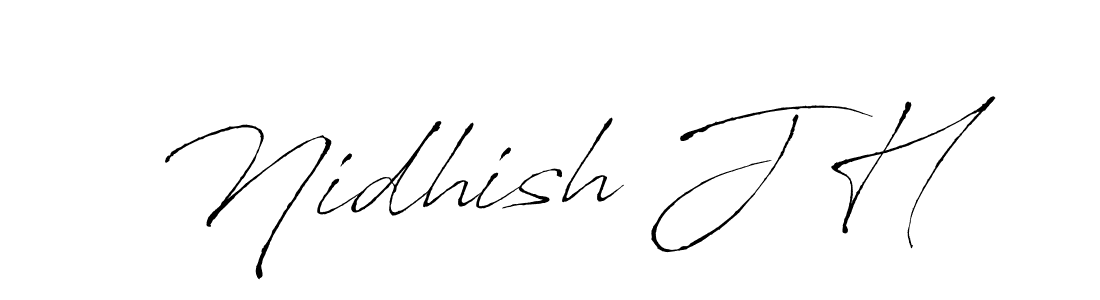 It looks lik you need a new signature style for name Nidhish J H. Design unique handwritten (Antro_Vectra) signature with our free signature maker in just a few clicks. Nidhish J H signature style 6 images and pictures png