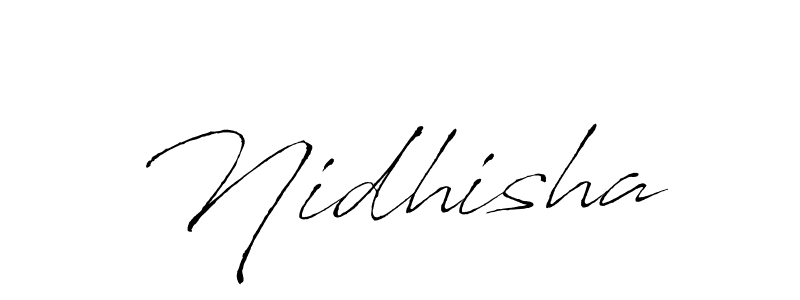 Make a beautiful signature design for name Nidhisha. With this signature (Antro_Vectra) style, you can create a handwritten signature for free. Nidhisha signature style 6 images and pictures png