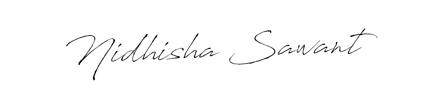 Make a beautiful signature design for name Nidhisha Sawant. With this signature (Antro_Vectra) style, you can create a handwritten signature for free. Nidhisha Sawant signature style 6 images and pictures png