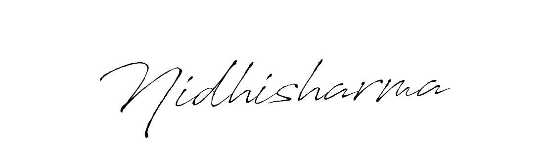 Use a signature maker to create a handwritten signature online. With this signature software, you can design (Antro_Vectra) your own signature for name Nidhisharma. Nidhisharma signature style 6 images and pictures png