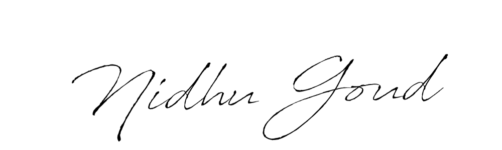 Make a beautiful signature design for name Nidhu Goud. Use this online signature maker to create a handwritten signature for free. Nidhu Goud signature style 6 images and pictures png