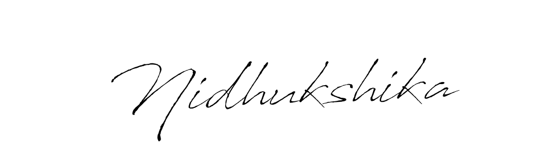 Also You can easily find your signature by using the search form. We will create Nidhukshika name handwritten signature images for you free of cost using Antro_Vectra sign style. Nidhukshika signature style 6 images and pictures png
