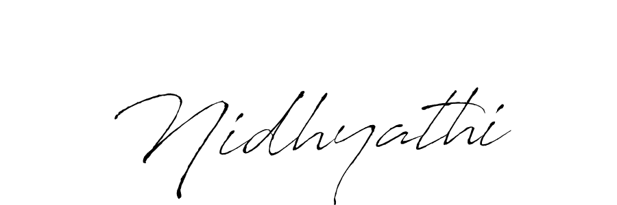 Nidhyathi stylish signature style. Best Handwritten Sign (Antro_Vectra) for my name. Handwritten Signature Collection Ideas for my name Nidhyathi. Nidhyathi signature style 6 images and pictures png