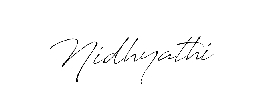 Nidhyathi stylish signature style. Best Handwritten Sign (Antro_Vectra) for my name. Handwritten Signature Collection Ideas for my name Nidhyathi. Nidhyathi signature style 6 images and pictures png