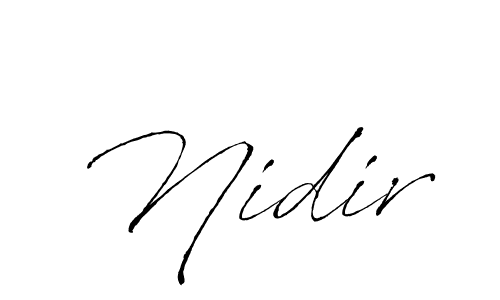 Antro_Vectra is a professional signature style that is perfect for those who want to add a touch of class to their signature. It is also a great choice for those who want to make their signature more unique. Get Nidir name to fancy signature for free. Nidir signature style 6 images and pictures png