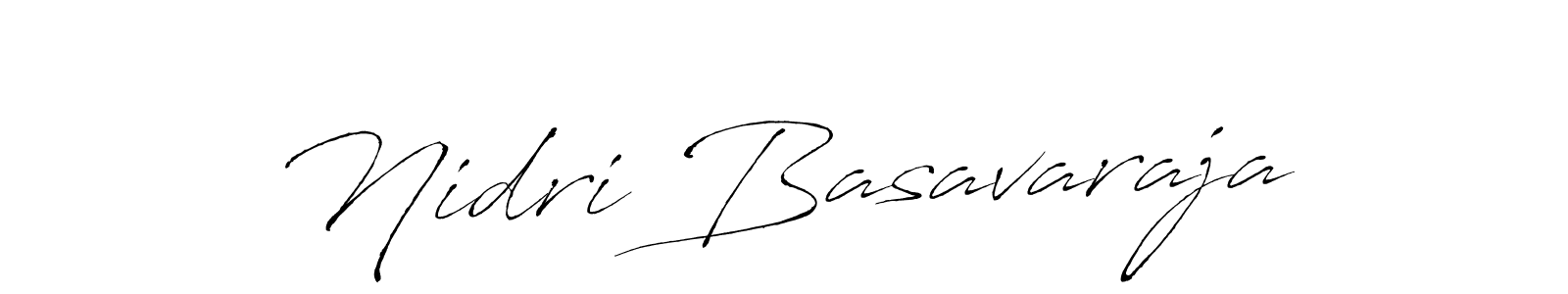 Create a beautiful signature design for name Nidri Basavaraja. With this signature (Antro_Vectra) fonts, you can make a handwritten signature for free. Nidri Basavaraja signature style 6 images and pictures png