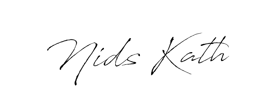 Similarly Antro_Vectra is the best handwritten signature design. Signature creator online .You can use it as an online autograph creator for name Nids Kath. Nids Kath signature style 6 images and pictures png