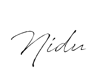 Best and Professional Signature Style for Nidu. Antro_Vectra Best Signature Style Collection. Nidu signature style 6 images and pictures png