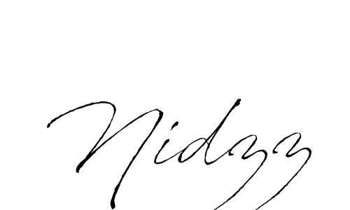 You should practise on your own different ways (Antro_Vectra) to write your name (Nidzz) in signature. don't let someone else do it for you. Nidzz signature style 6 images and pictures png