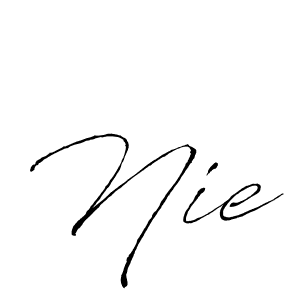 if you are searching for the best signature style for your name Nie. so please give up your signature search. here we have designed multiple signature styles  using Antro_Vectra. Nie signature style 6 images and pictures png