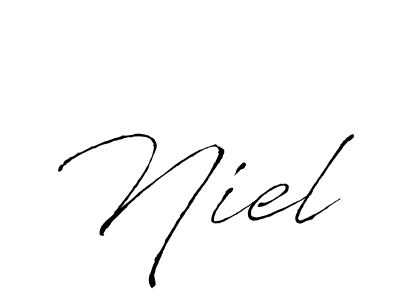 Niel stylish signature style. Best Handwritten Sign (Antro_Vectra) for my name. Handwritten Signature Collection Ideas for my name Niel. Niel signature style 6 images and pictures png