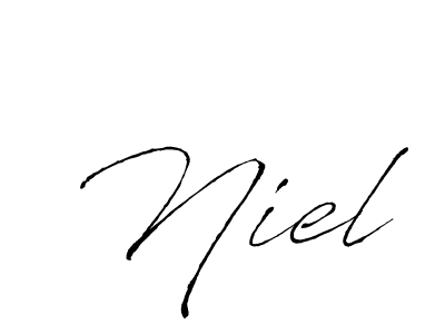 Niel stylish signature style. Best Handwritten Sign (Antro_Vectra) for my name. Handwritten Signature Collection Ideas for my name Niel. Niel signature style 6 images and pictures png