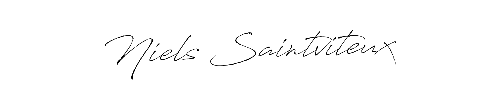 Create a beautiful signature design for name Niels Saintviteux. With this signature (Antro_Vectra) fonts, you can make a handwritten signature for free. Niels Saintviteux signature style 6 images and pictures png