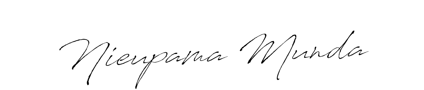 Nieupama Munda stylish signature style. Best Handwritten Sign (Antro_Vectra) for my name. Handwritten Signature Collection Ideas for my name Nieupama Munda. Nieupama Munda signature style 6 images and pictures png