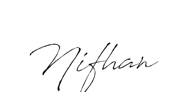 How to make Nifhan name signature. Use Antro_Vectra style for creating short signs online. This is the latest handwritten sign. Nifhan signature style 6 images and pictures png