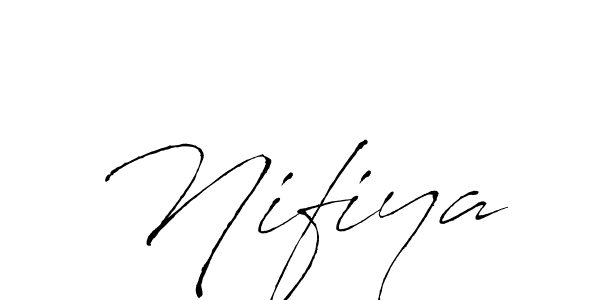 if you are searching for the best signature style for your name Nifiya. so please give up your signature search. here we have designed multiple signature styles  using Antro_Vectra. Nifiya signature style 6 images and pictures png