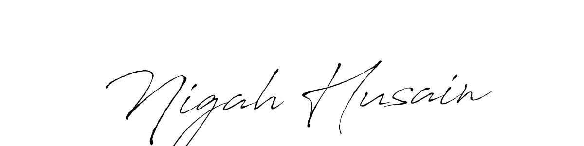 if you are searching for the best signature style for your name Nigah Husain. so please give up your signature search. here we have designed multiple signature styles  using Antro_Vectra. Nigah Husain signature style 6 images and pictures png