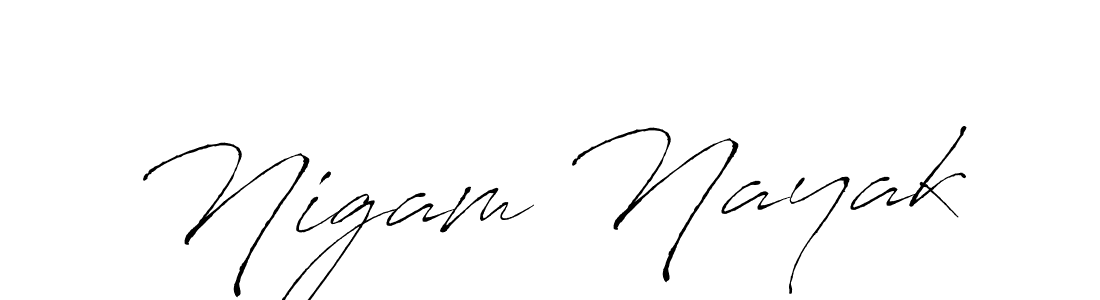 Antro_Vectra is a professional signature style that is perfect for those who want to add a touch of class to their signature. It is also a great choice for those who want to make their signature more unique. Get Nigam Nayak name to fancy signature for free. Nigam Nayak signature style 6 images and pictures png
