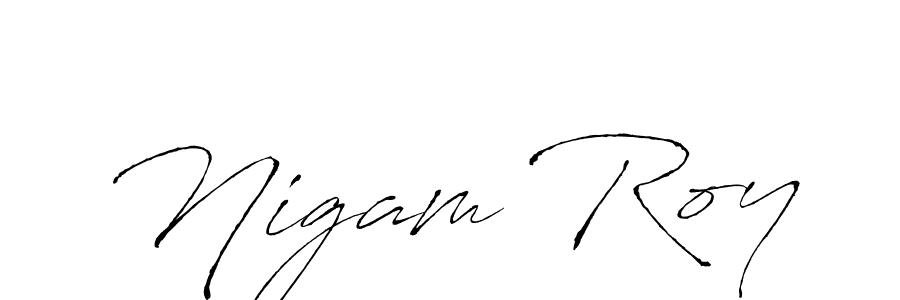 You should practise on your own different ways (Antro_Vectra) to write your name (Nigam Roy) in signature. don't let someone else do it for you. Nigam Roy signature style 6 images and pictures png