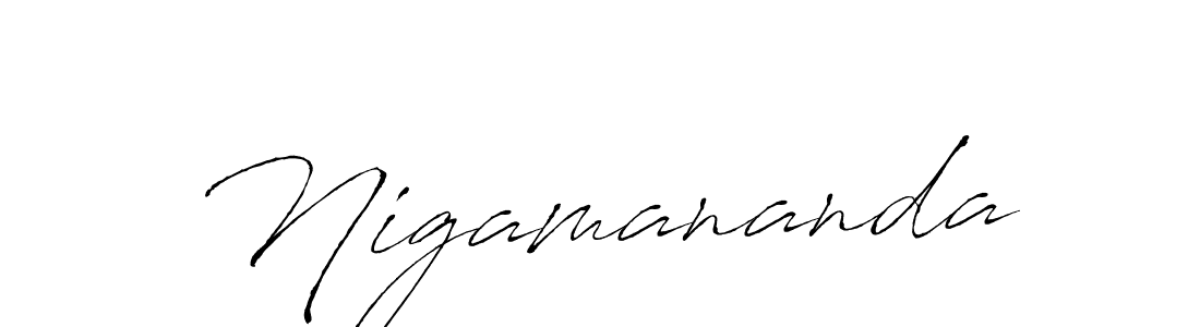 How to make Nigamananda name signature. Use Antro_Vectra style for creating short signs online. This is the latest handwritten sign. Nigamananda signature style 6 images and pictures png
