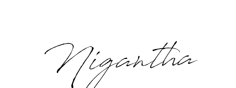 How to make Nigantha name signature. Use Antro_Vectra style for creating short signs online. This is the latest handwritten sign. Nigantha signature style 6 images and pictures png