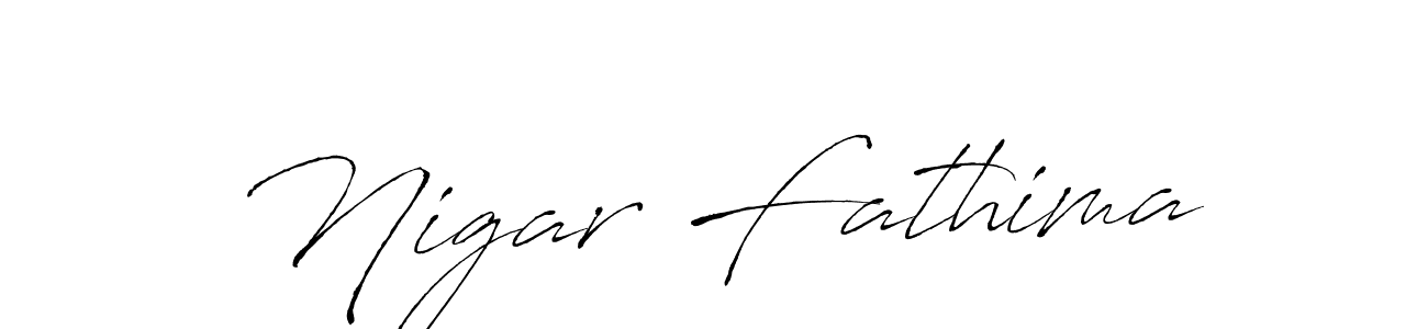 Similarly Antro_Vectra is the best handwritten signature design. Signature creator online .You can use it as an online autograph creator for name Nigar Fathima. Nigar Fathima signature style 6 images and pictures png