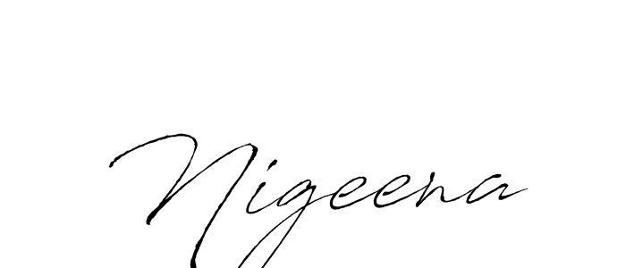 Make a beautiful signature design for name Nigeena. Use this online signature maker to create a handwritten signature for free. Nigeena signature style 6 images and pictures png