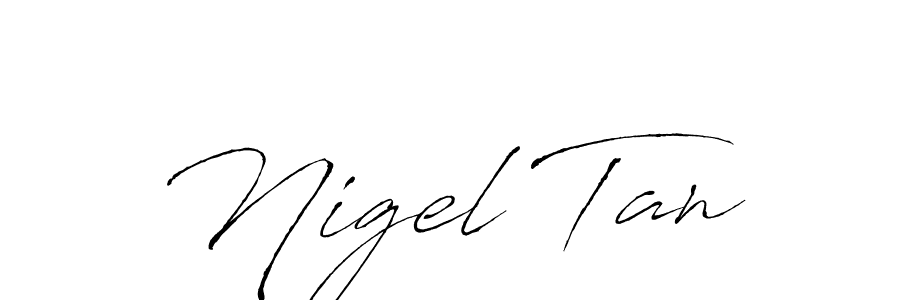 You should practise on your own different ways (Antro_Vectra) to write your name (Nigel Tan) in signature. don't let someone else do it for you. Nigel Tan signature style 6 images and pictures png