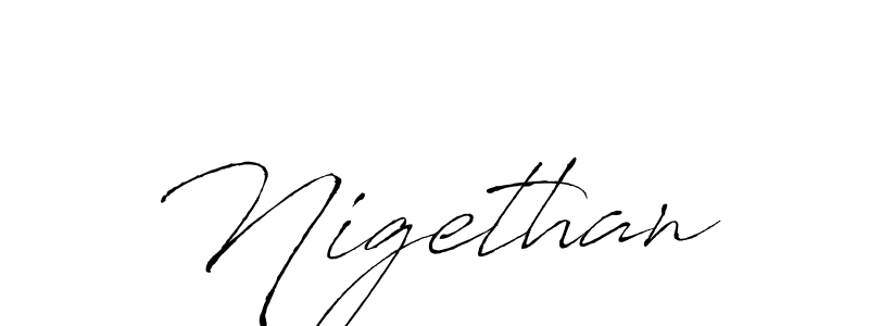 Make a beautiful signature design for name Nigethan. Use this online signature maker to create a handwritten signature for free. Nigethan signature style 6 images and pictures png