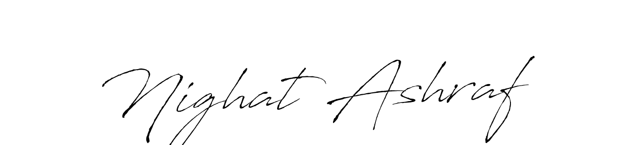 Here are the top 10 professional signature styles for the name Nighat Ashraf. These are the best autograph styles you can use for your name. Nighat Ashraf signature style 6 images and pictures png