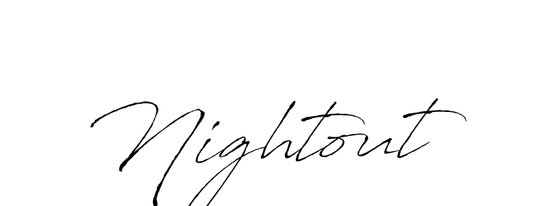 Create a beautiful signature design for name Nightout. With this signature (Antro_Vectra) fonts, you can make a handwritten signature for free. Nightout signature style 6 images and pictures png