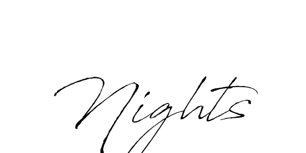 Nights stylish signature style. Best Handwritten Sign (Antro_Vectra) for my name. Handwritten Signature Collection Ideas for my name Nights. Nights signature style 6 images and pictures png