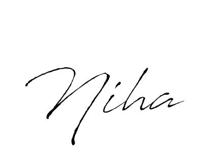 You should practise on your own different ways (Antro_Vectra) to write your name (Niha) in signature. don't let someone else do it for you. Niha signature style 6 images and pictures png