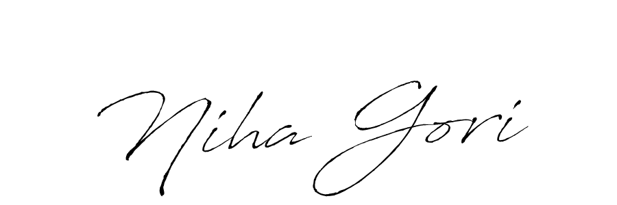 Antro_Vectra is a professional signature style that is perfect for those who want to add a touch of class to their signature. It is also a great choice for those who want to make their signature more unique. Get Niha Gori name to fancy signature for free. Niha Gori signature style 6 images and pictures png