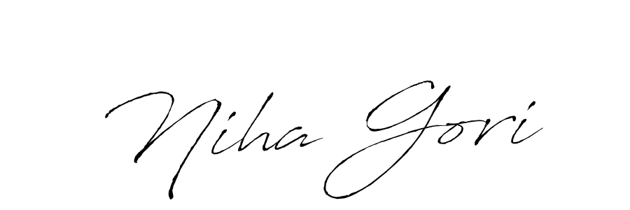 It looks lik you need a new signature style for name Niha Gori. Design unique handwritten (Antro_Vectra) signature with our free signature maker in just a few clicks. Niha Gori signature style 6 images and pictures png