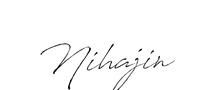 Create a beautiful signature design for name Nihajin. With this signature (Antro_Vectra) fonts, you can make a handwritten signature for free. Nihajin signature style 6 images and pictures png