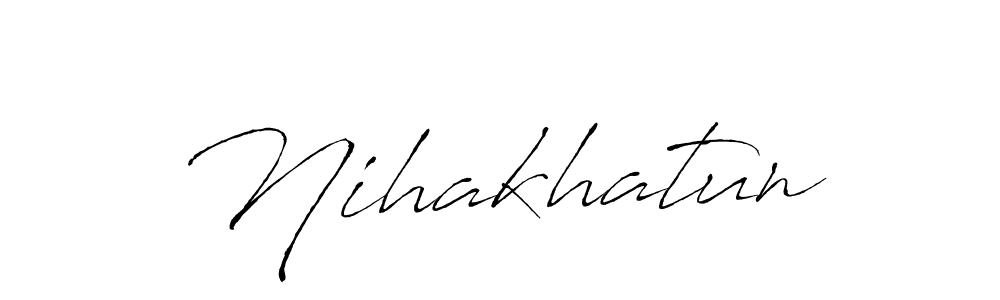 Create a beautiful signature design for name Nihakhatun. With this signature (Antro_Vectra) fonts, you can make a handwritten signature for free. Nihakhatun signature style 6 images and pictures png