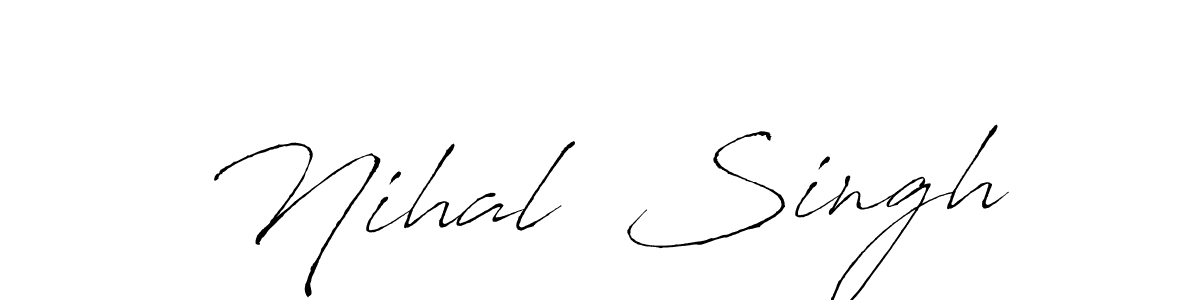You should practise on your own different ways (Antro_Vectra) to write your name (Nihal  Singh) in signature. don't let someone else do it for you. Nihal  Singh signature style 6 images and pictures png