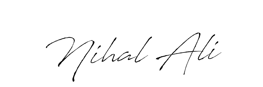 This is the best signature style for the Nihal Ali name. Also you like these signature font (Antro_Vectra). Mix name signature. Nihal Ali signature style 6 images and pictures png