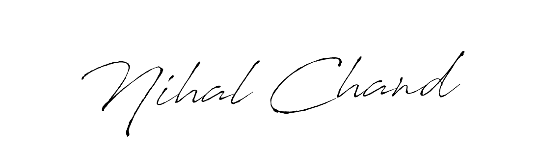 Make a beautiful signature design for name Nihal Chand. Use this online signature maker to create a handwritten signature for free. Nihal Chand signature style 6 images and pictures png